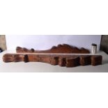 A pair of carved wood fire place surrounds 97cm. (2)