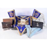 A collection of Masonic regalia (Qty)