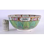 A CHINESE REPUBLICAN PERIOD CANTON FAMILLE ROSE BOWL painted with insects. 36 cm x 18 cm.