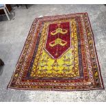 An Anatolian prayer rug 230 x 142 cm.