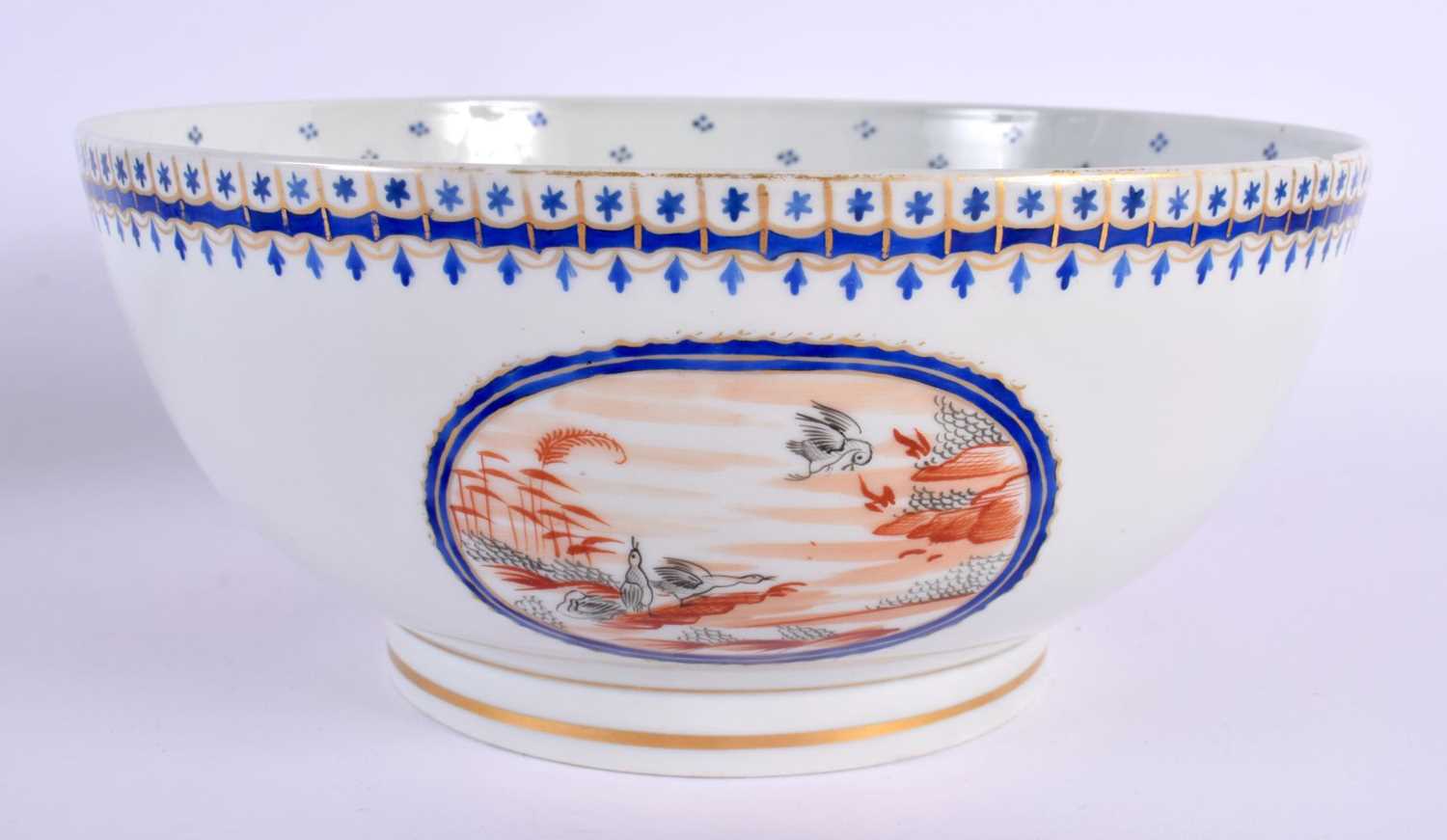 A LARGE 19TH CENTURY FRENCH SAMSONS OF PARIS PORCELAIN BOWL painted in the Qianlong style. 24 cm x - Image 2 of 5