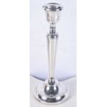 A LARGE SILVER CANDLESTICK. Birmingham 1968. 710 grams overall. 31.5 cm x 12 cm.