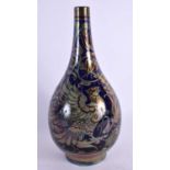 A ROYAL LANCASTRIAN PILKINGTON'S LUSTRE VASE by Richard Joyce, painted with griffin birds and