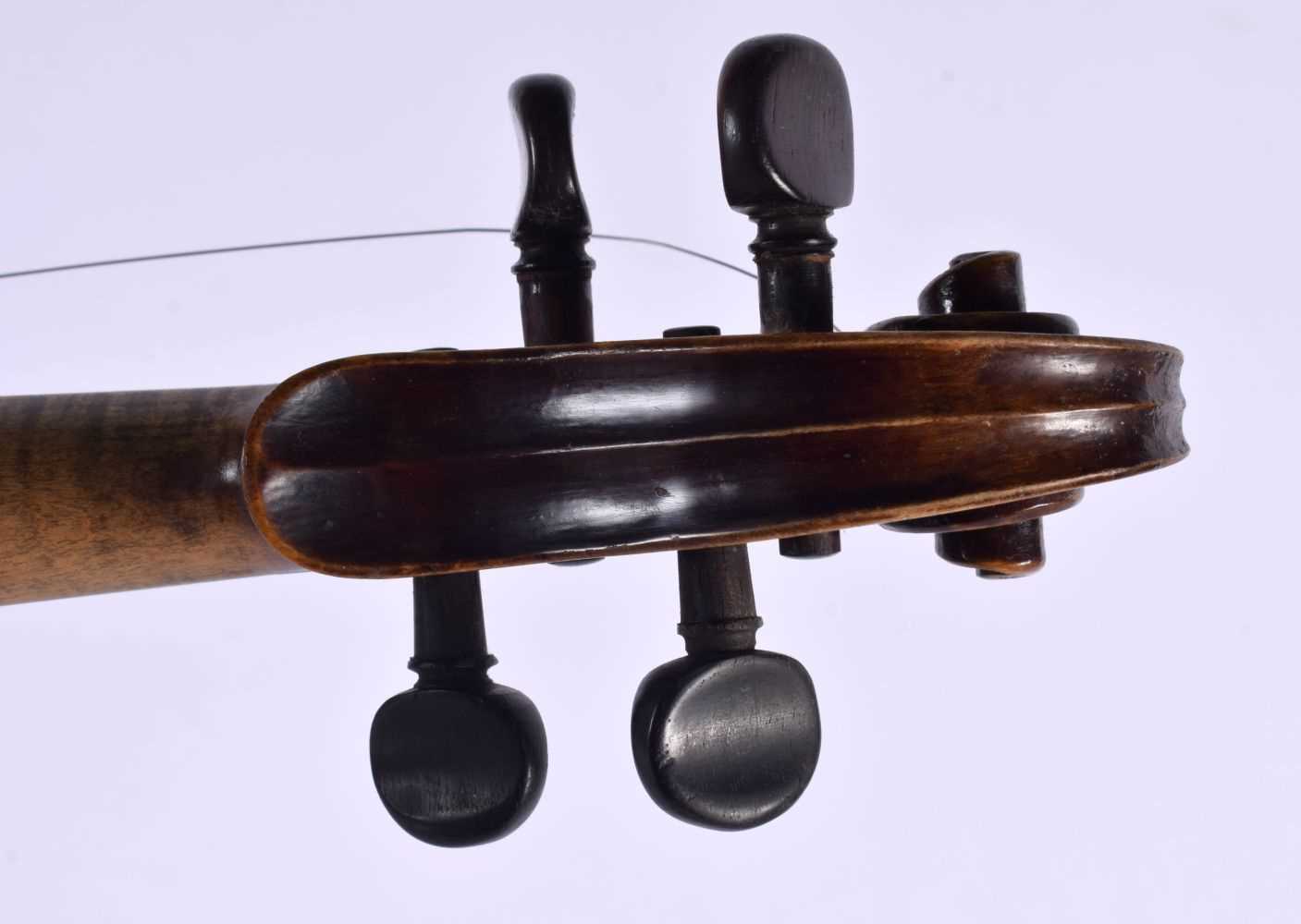 A CASED TWO PIECE BACK VIOLIN. 59 cm long, length of back 35.5 cm. - Image 7 of 8