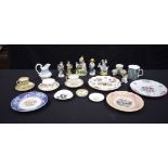 A collection of Porcelain ,Spode, Meissen etc (Qty).