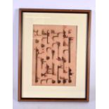 A SMALLER MIDDLE EASTERN KUFIC SCRIPT PICTURE. 38 cm x 30 cm.