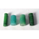 A collection of Chinese Jade toggles. 5cm (4).