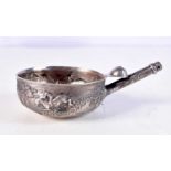 A RARE VICTORIAN SILVER EQUESTRIAN JOCKEY TODDY LADLE. 57 grams. Glasgow 1876. 6.5 cm x 0.75 cm.