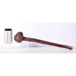 19th Century Irish bog oak Shillelagh club 49 cm.