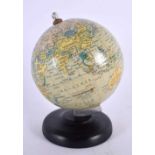 A SMALL VINTAGE GERMAN POLITISCHER ERDGLOBUS GLOBE. 16 cm x 10 cm.