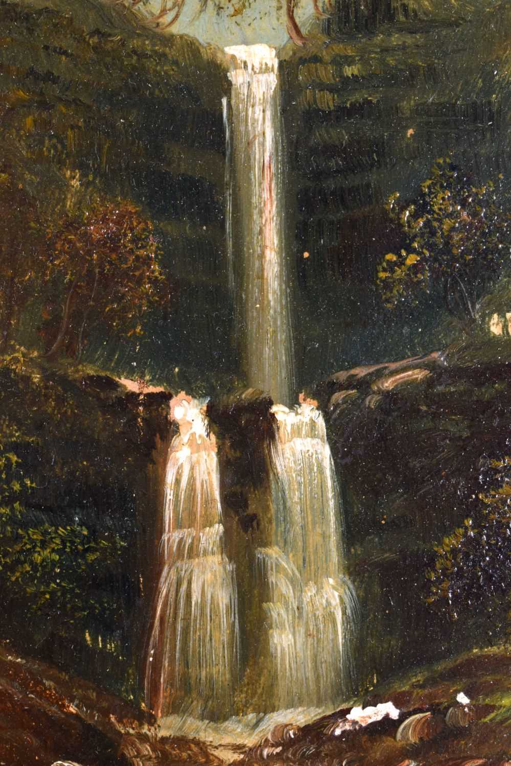 George Willis Pryce (19th Century) Pair, Oil on board, Waterfalls. 38 cm x 28 cm. - Image 6 of 8