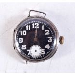 AN ANTIQUE ROLEX MILITARY POCKET WATCH. 27.9 grams. 3.75 cm wide inc crown.