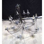 A large candle holder style Chandelier 135 x 100 cm