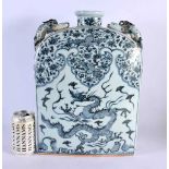A CHINESE BLUE AND WHITE PORCELAIN DRAGON FLASK 20th Century. 40 cm x 27 cm.