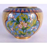 AN EARLY 20TH CENTURY CHINESE CLOISONNE ENAMEL JARDINIERE Late Qing/Republic. 16 cm x 14 cm.