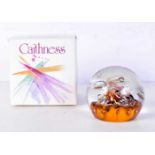 A boxed Caithness Myriad paperweight 8cm.