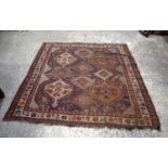A 19th Century Persian Khamseh rug 170 x 168 cm