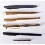 SIX PENS. 14 cm long. (6)