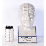 A Porcelain Phrenology head 29 cm.