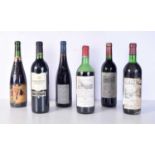 A collection of red wine (6)