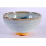 A CHINESE JUNYAO STONEWARE TEABOWL 20th Century. 8.5 cm diameter.