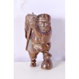 A JAPANESE BOXWOOD NETSUKE. 5 cm x 3 cm.