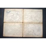 THREE 19TH CENTURY FOLDING MAPS OF SUSSEX. Each 100 cm x 75 cm. (3)