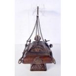 A Bronzed Tibetan incense burner 17 x 15 cm.