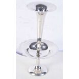 AN EDWARDIAN SILVER EPERGNE. Birmingham 1903. 300 grams overall. 25 cm x 14 cm.