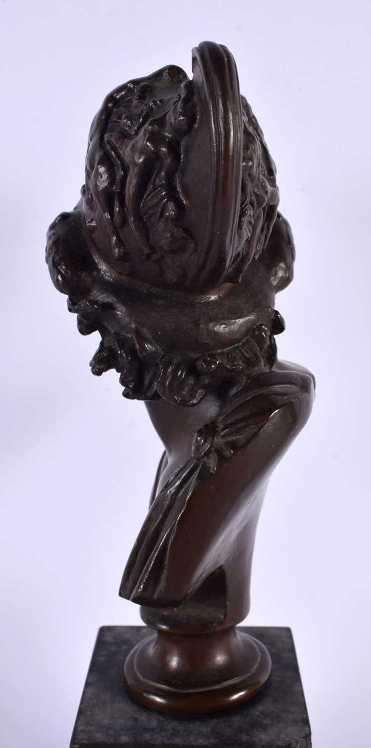 A 19TH CENTURY FRENCH GRAND TOUR BRONZE FIGURE OF A MALE Achille Collas foundry stamp to reverse. 27 - Image 4 of 6