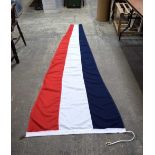 A vintage Dutch Maritime Pennant flag 276 x 94 cm.