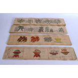 A SET OF NEARLY TWO HUNDRED 19TH CENTURY TIBETAN WATERCOLOUR MANUSCRIPTS depicting various medicinal