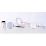 A collection of magnifying glasses 25 cm (3).