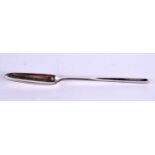 A GEORGE III SILVER MARROW SCOOP. London 1801. 45 grams. 22 cm long.