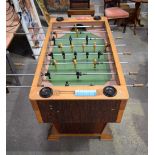 A Vintage European table football game. 97 x 141 x 94cm.