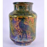 A PILIKINGTONS ROYAL LANCASTRIAN LUSRE VASE by Richard Joyce. 16 cm x 10 cm.