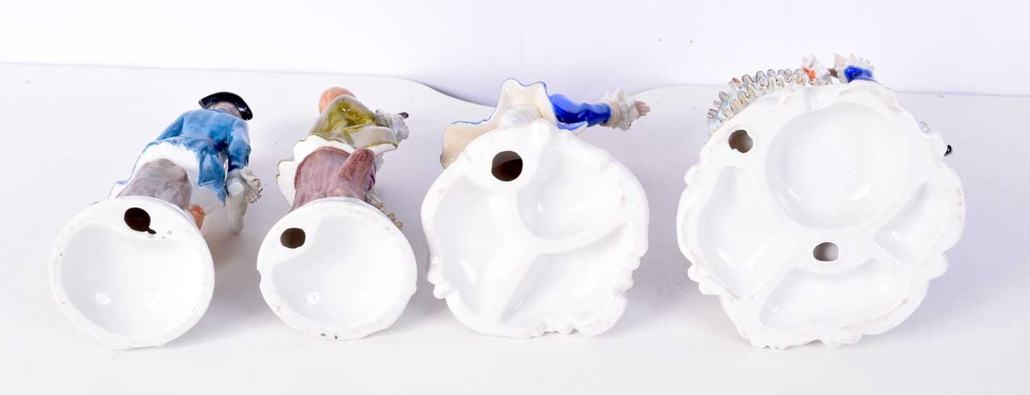 A collection of Continental porcelain figures. Largest 22cm (4). - Bild 3 aus 3