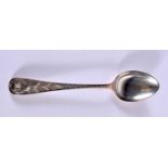 A CASED VICTORIAN SILVER SPOON. Sheffield 1885. 28.5 grams. 15 cm x 3 cm.