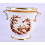 A PORTGUESE VISTA ALEGRE PORCELAIN ICE PAIL. 15 cm x 13 cm.