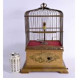 A GOOD LARGE MID 19TH CENTURY AUTOMATON SINGING BIRD CAGE Attributed to Bontemps A Paris, formed