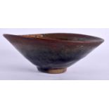 A CHINESE JIAN 'HARES FUR' TEA BOWL Song Dynasty, the heavily potted sides flaring upwards,