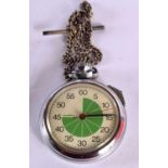 VINTAGE INGERSOLL HAND WIND STOPWATCH REFEREE TIMER. Dial 5cm, not working correctly.