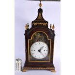 A VERY RARE GEORGE III CARVED WOOD BRACKET CLOCK in the Manner of William Hughes of London, made for