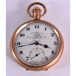 A THOMAS RUSSELL & SONS OF LIVERPOOL POCKET WATCH. Working, Dial 5cm.