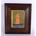 Indian School (C1900) Watercolour, Figure wearing a red robe holding a bow. 24 cm x 21 cm.