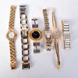 SIX FASHION WATCHES. BB, Krug Baumen, Rotary, Skagen, Sheffield and another. All NOT working (6)