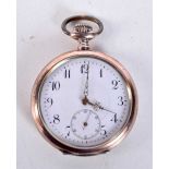 A VINTAGE SILVER CASED GALLONE POCKET WATCH. Stamped 800, 5cm diameter, weight 80.3g