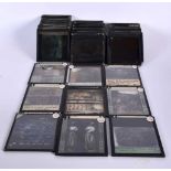 A Collection of antique magic lantern photographic slides of Ancient Greek Antiquities. (75)