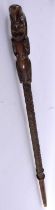 A Very rare 19th century tribal New Zealand Maori tokotoko (orators walking stick) the finely carved