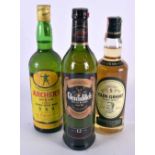 GLENFIDDICH 12 YEAR OLD WHISKY together with Archers 5 year old whisky & Glen Grant pure walt